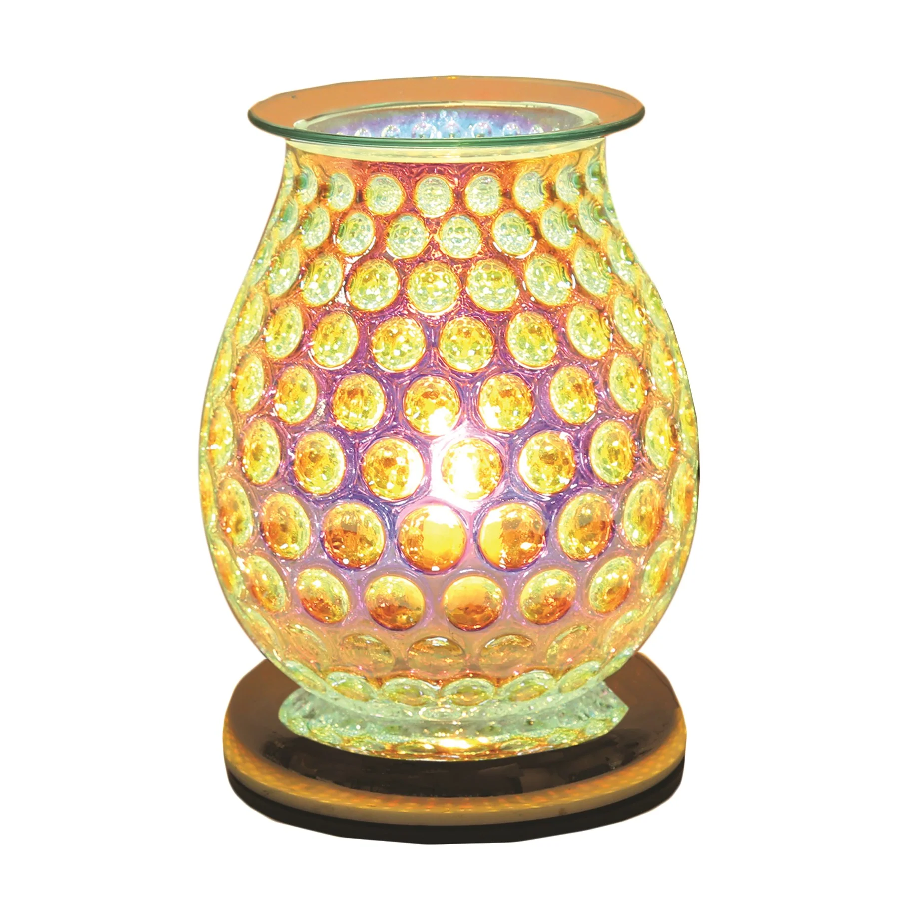 Electric Wax Melter Touch - Glass Lustre Circle Oval
