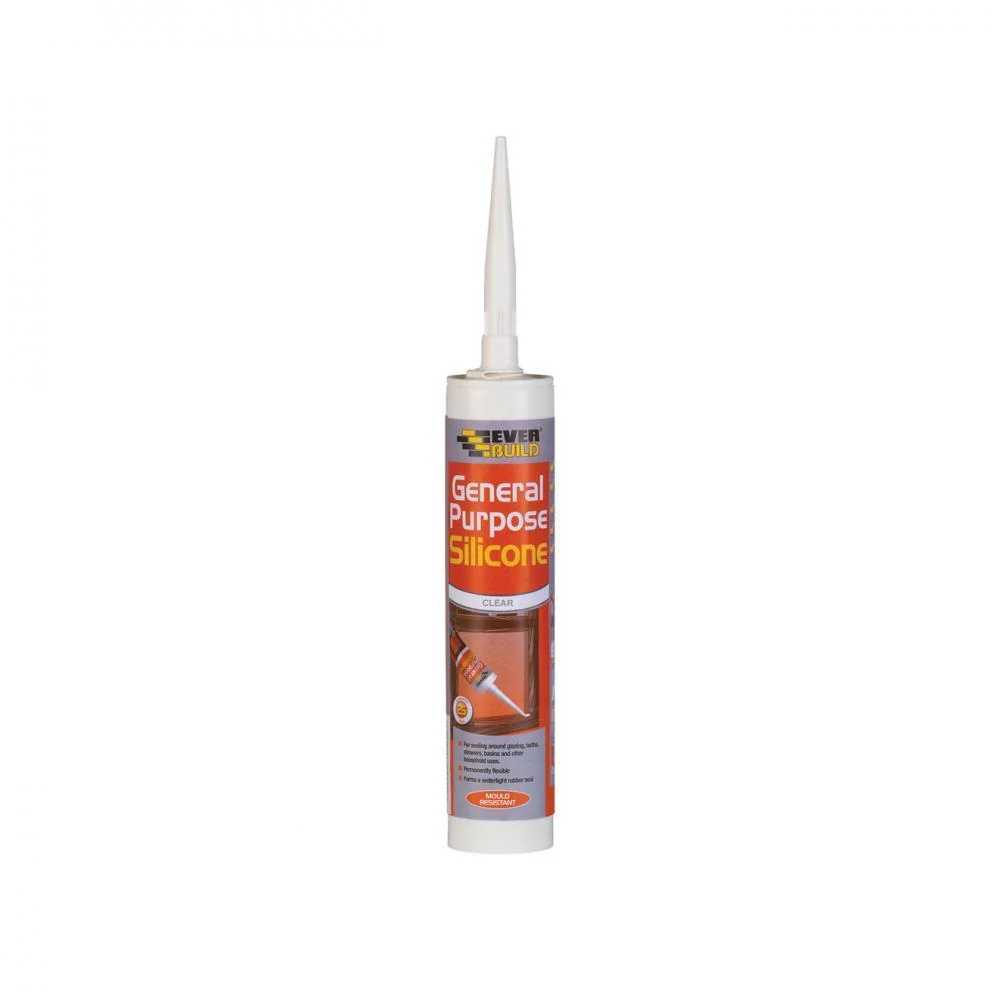Everbuild General Purpose Silicone 310ml - Clear