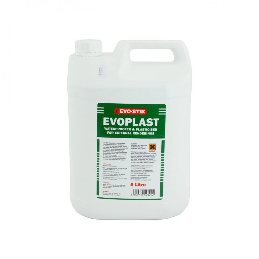 Evo-Stik Evoplast Waterproofer &amp; Plasticiser - 5 Li - Image 2