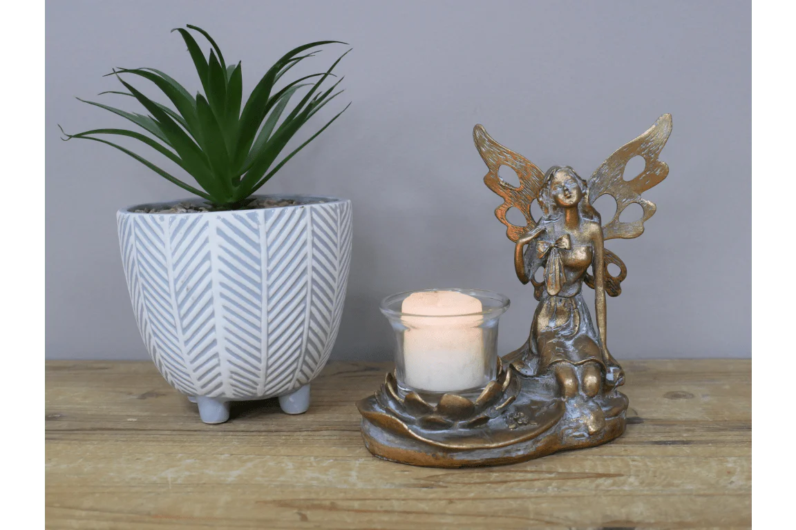 Fairy Tealight Holder 16cm - Image 6