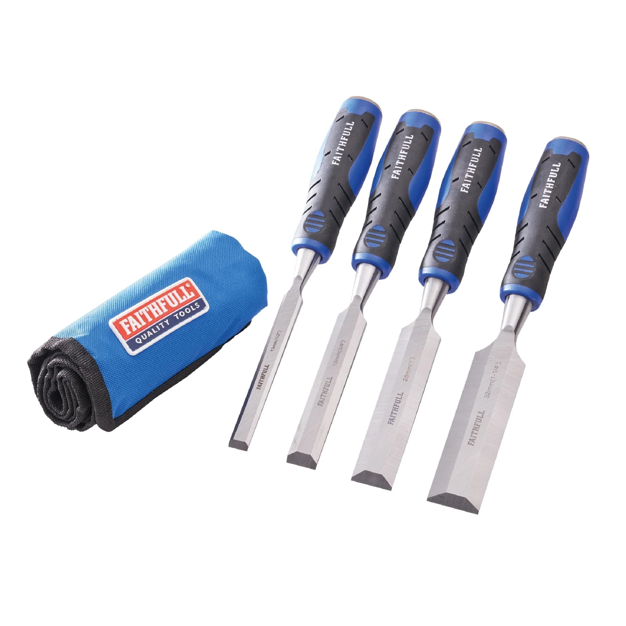 Faithfull 4 Piece Chisel Set in Roll