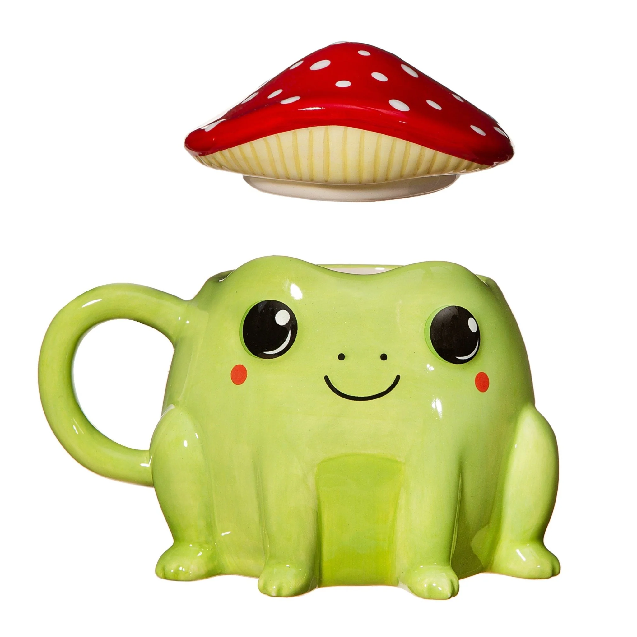 Fergus Frog Mug With Mushroom Lid - Image 2