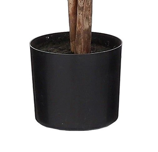 Ficus Artificial Plant in Pot 150cm - Green Variegated - Image 3