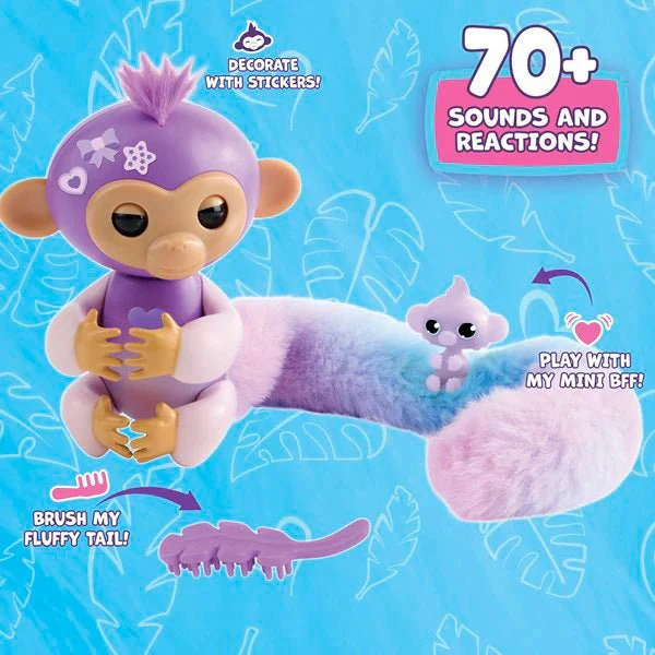 Fingerlings Snuggle Tails Monkey - Coco - Image 4