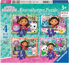 Gabbys Dollhouse 4 In A Box Puzzle