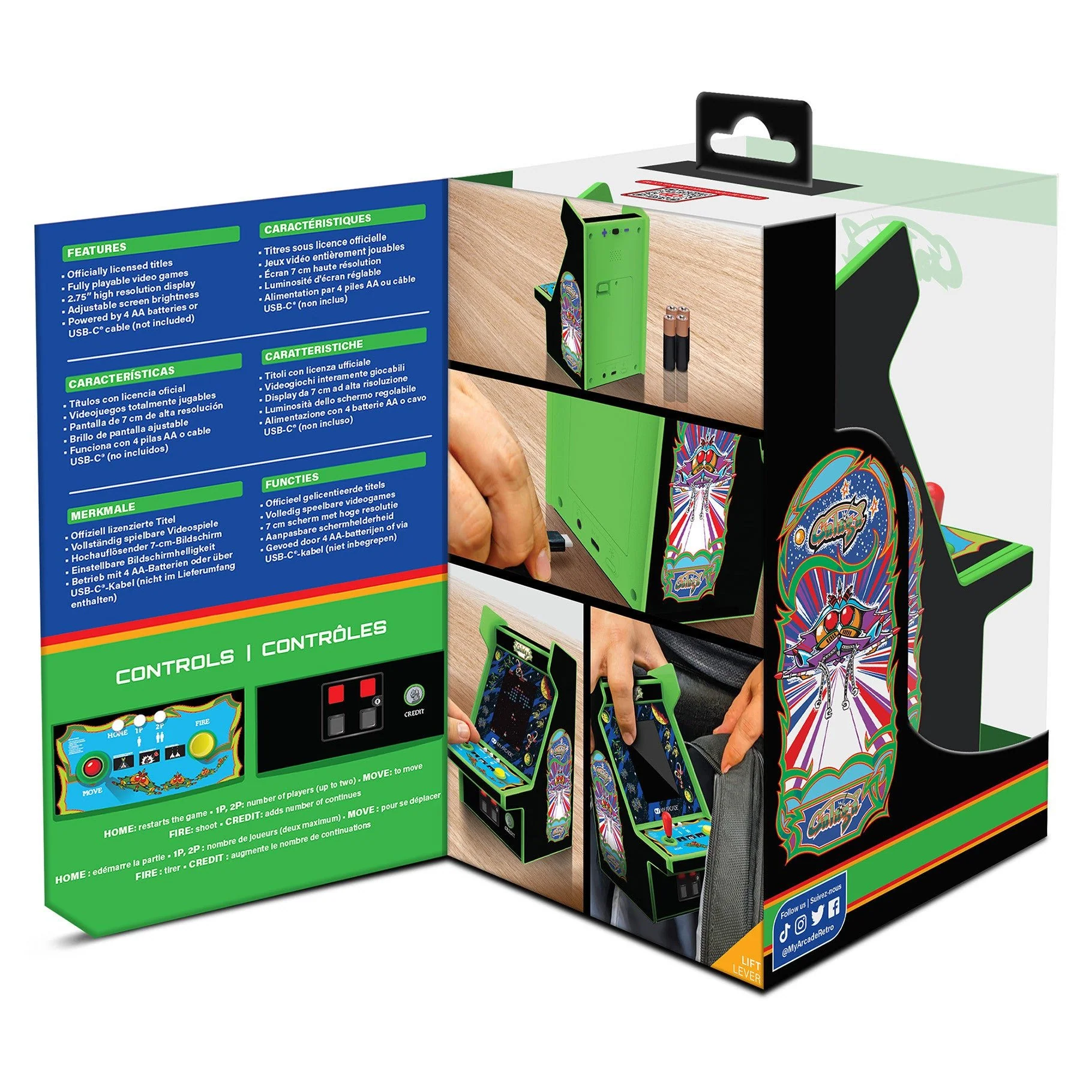 Galaga Micro Player Pro 6.7" Portable Retro Arcade (2 Games in 1) - Image 8