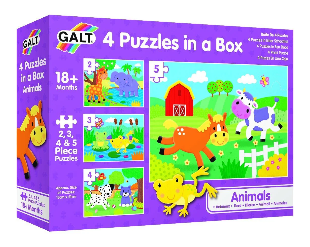 Galt 4 In a Box - Animals Jigsaw Puzzle