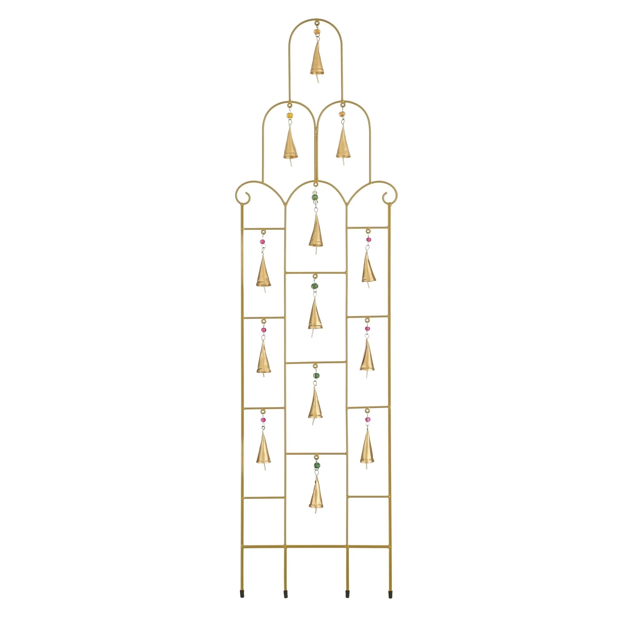 Garden Stake Gold Windchime 34 x 3 x 122cm