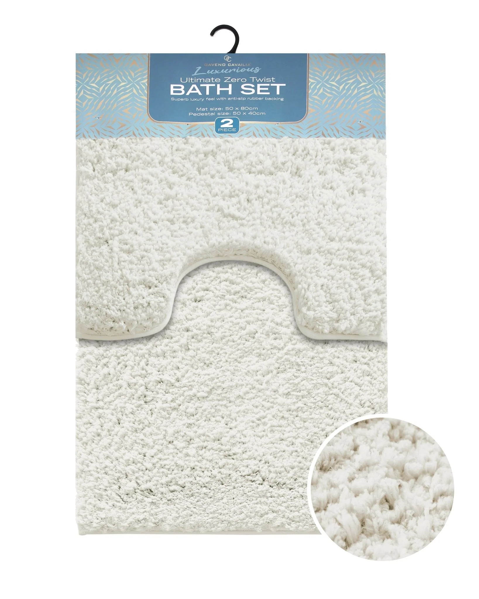 Gaveno Cavailia Ultimate Zero Twist 2pc Bath Set Cream - Image 2