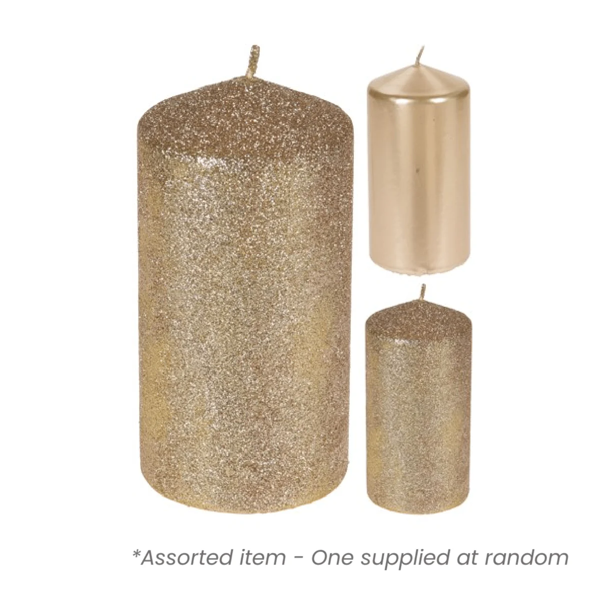 Golden Candle 7x7x14cm*