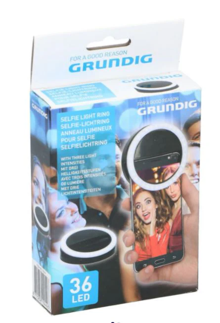 GRUNDIG Selfie TikTok Ring Light for Smartphone Mobile 36 Highlight LED Bulbs