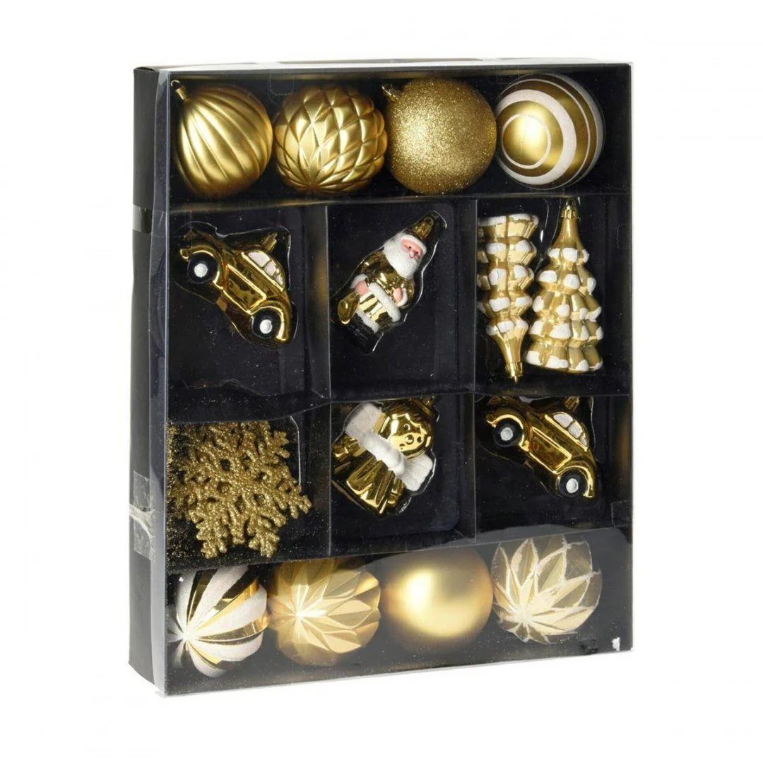 Hanging Christmas Decorations 20pc Gold CAN223100