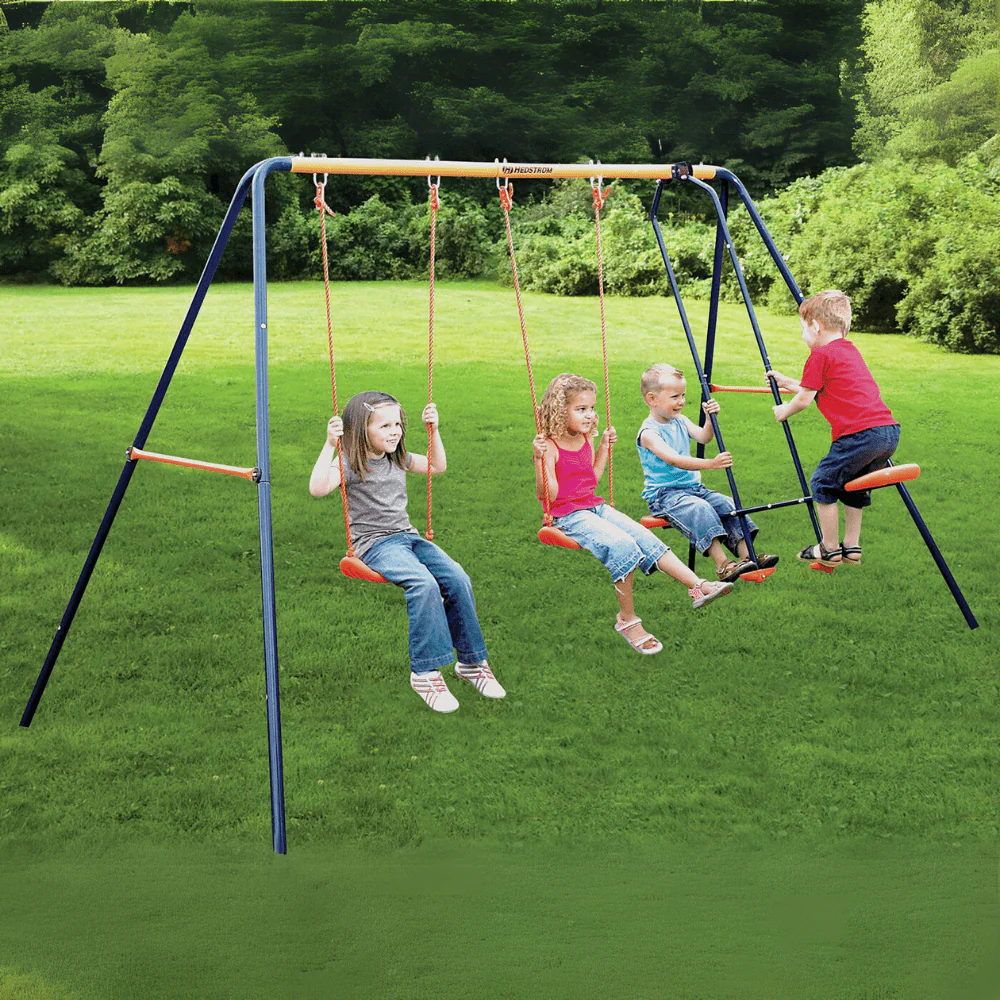 Hedstrom Neptune Double Swing & Glider Set
