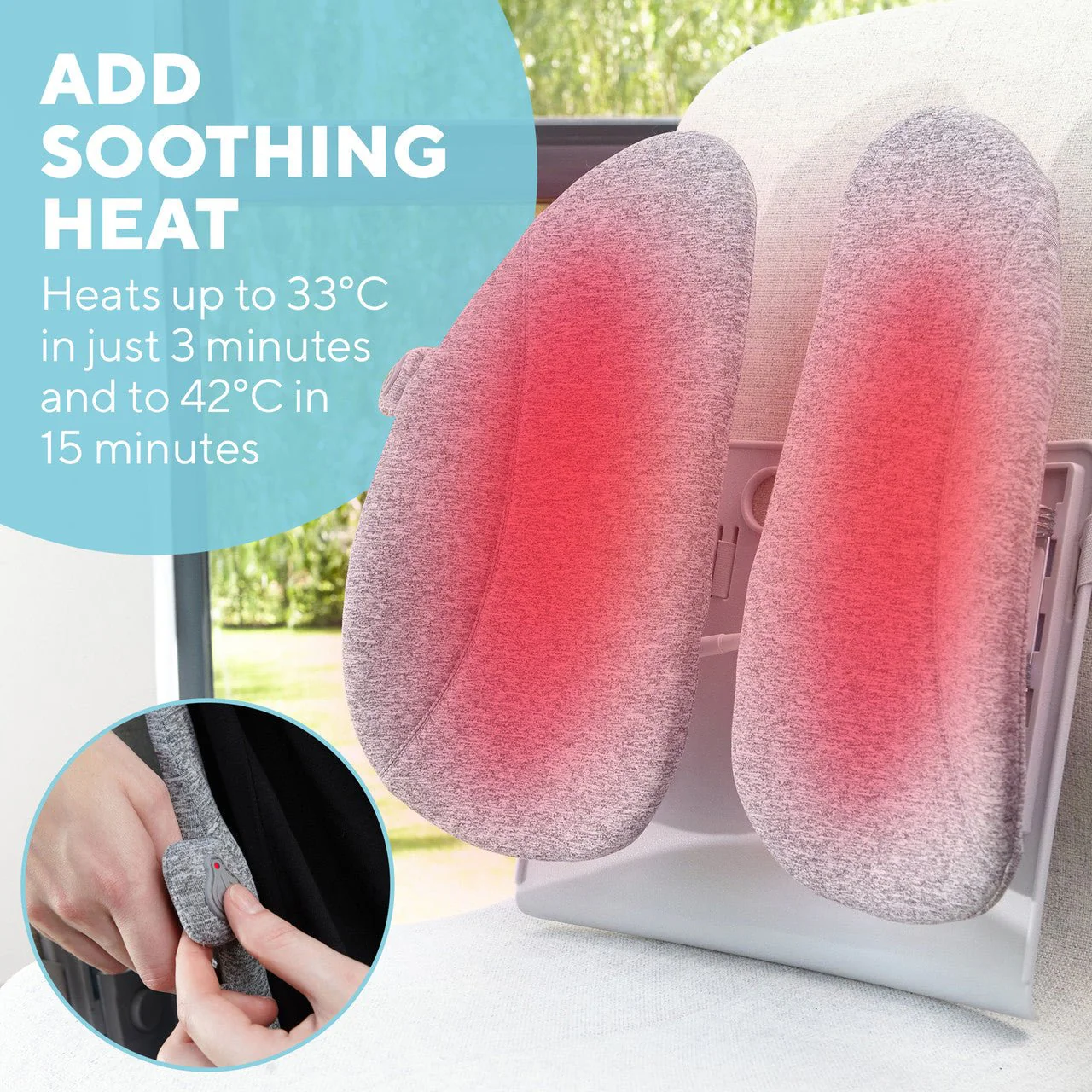 Homedics Heated Back Support Cushion - Image 7