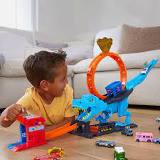 Hot Wheels City T Rex Chomp Down Play Set - Image 3