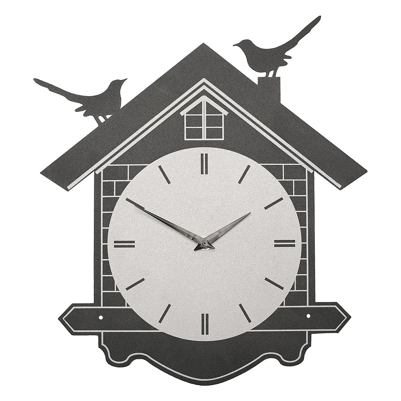 House Silhouette Wall Clock 36cm