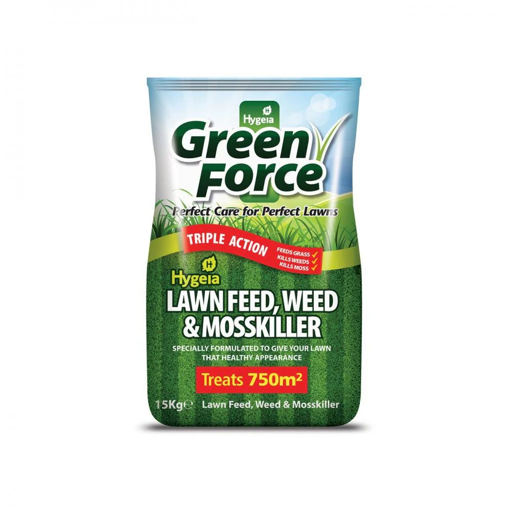Greenforce Lawn Feed, Weed & Moss Killer 15kg