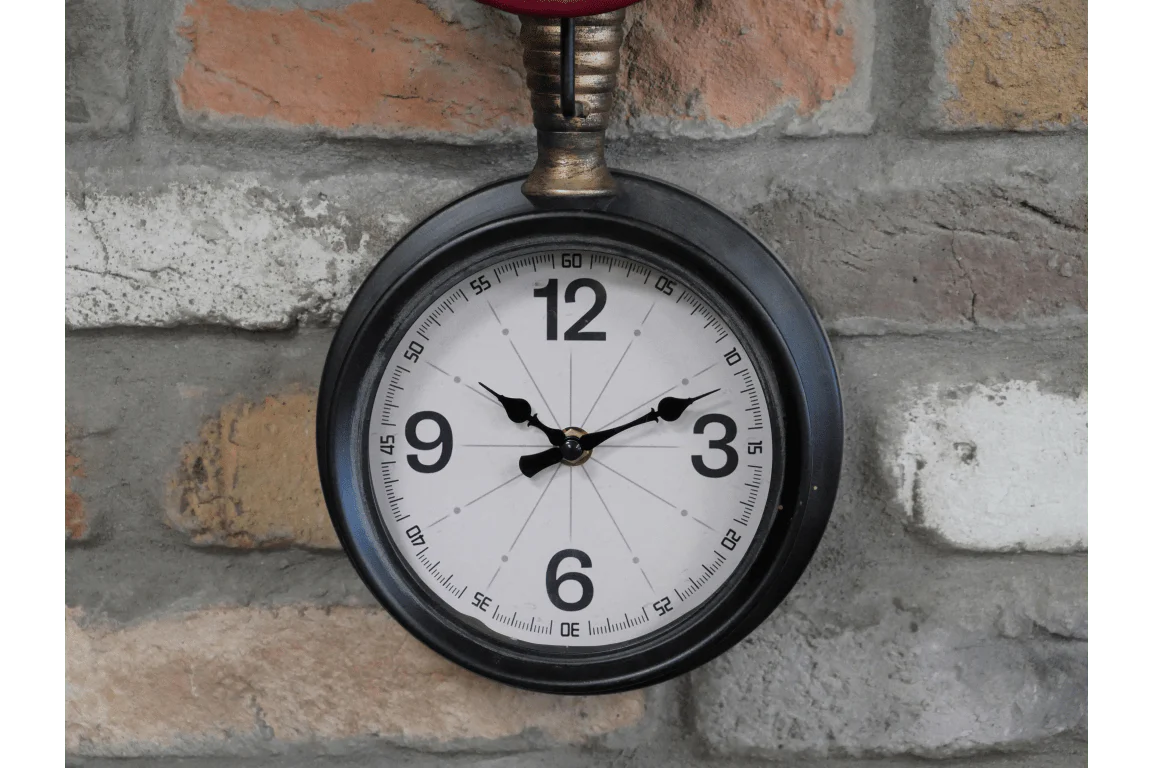 Industrial Style Pipe Clock 38cm - Image 3