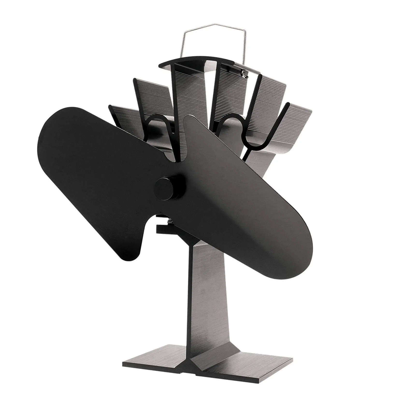 Inglenook 2 Blade All Black Metal Stove Fan