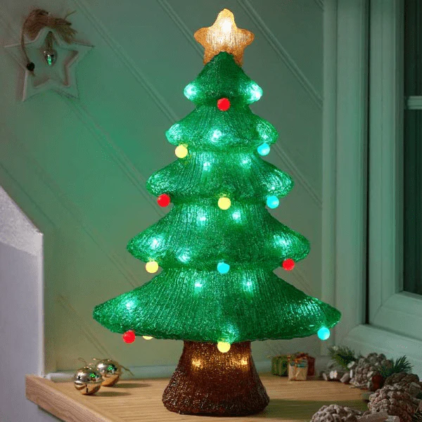 InLit Ice Bauble Tree 45cm