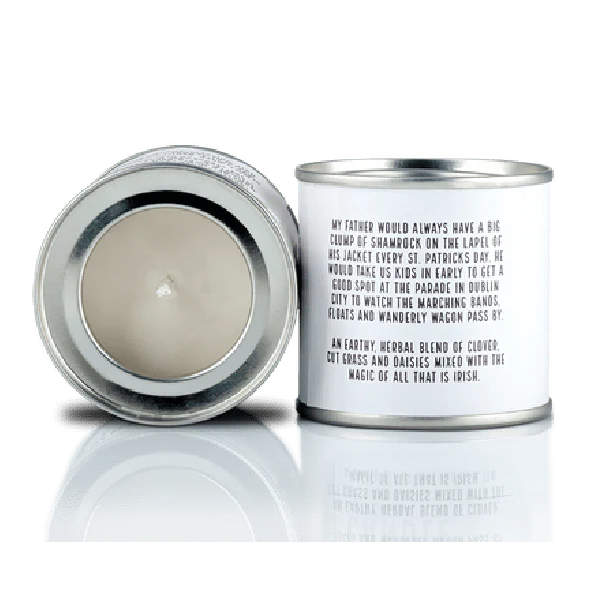 Irish Candle Tin Large - Shamrock - Image 2