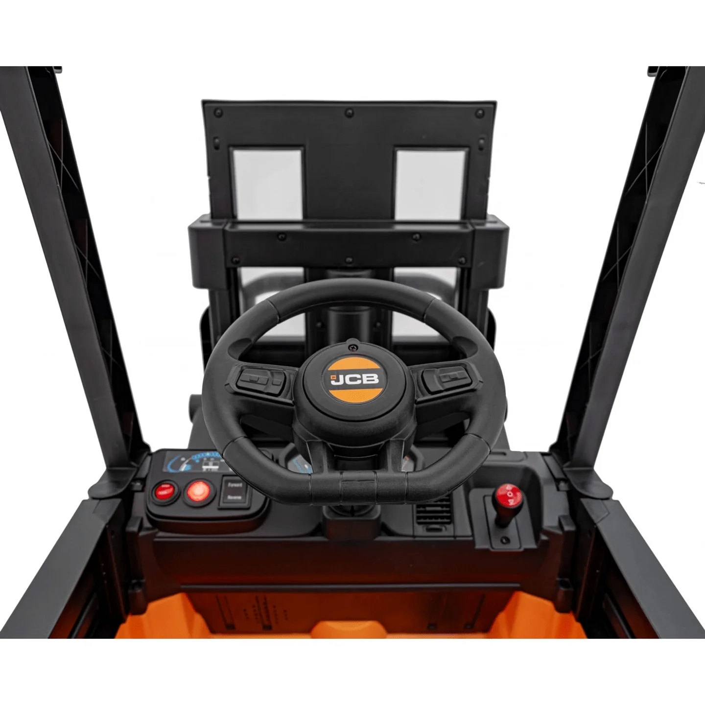 JCB Forklift 12V Electric Ride On Tractor - Yellow - Image 10