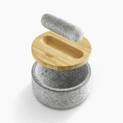 Joseph Joseph Dash™ Pestle & Mortar with Bamboo Lid - Image 3