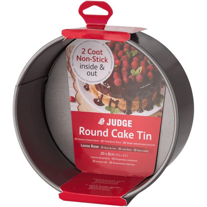 Judge Bakeware, 8"/20cm Round Cake Tin, Loose Base, Non-Stick - Image 3