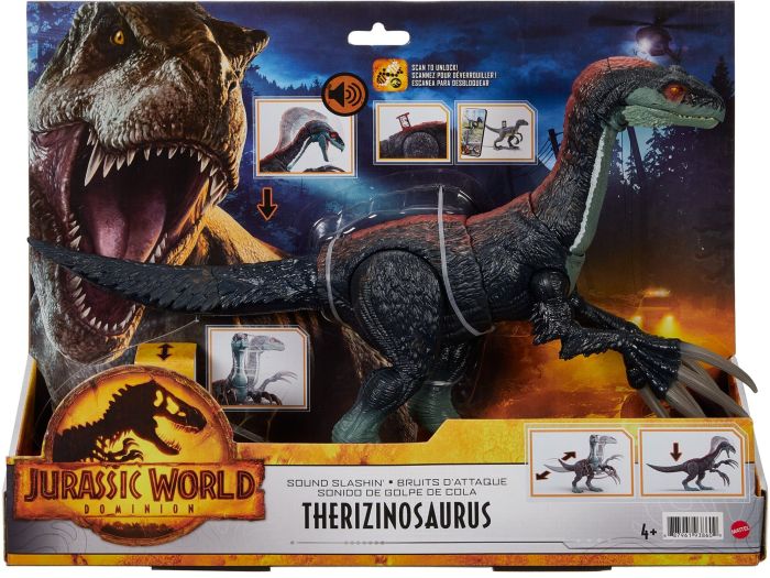 Jurassic World Dominion Sound Slashin' Slasher Therizinosaurus Figure