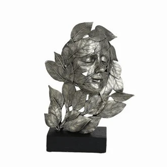 Leaf Face Sculpture 23x32cm - Image 2
