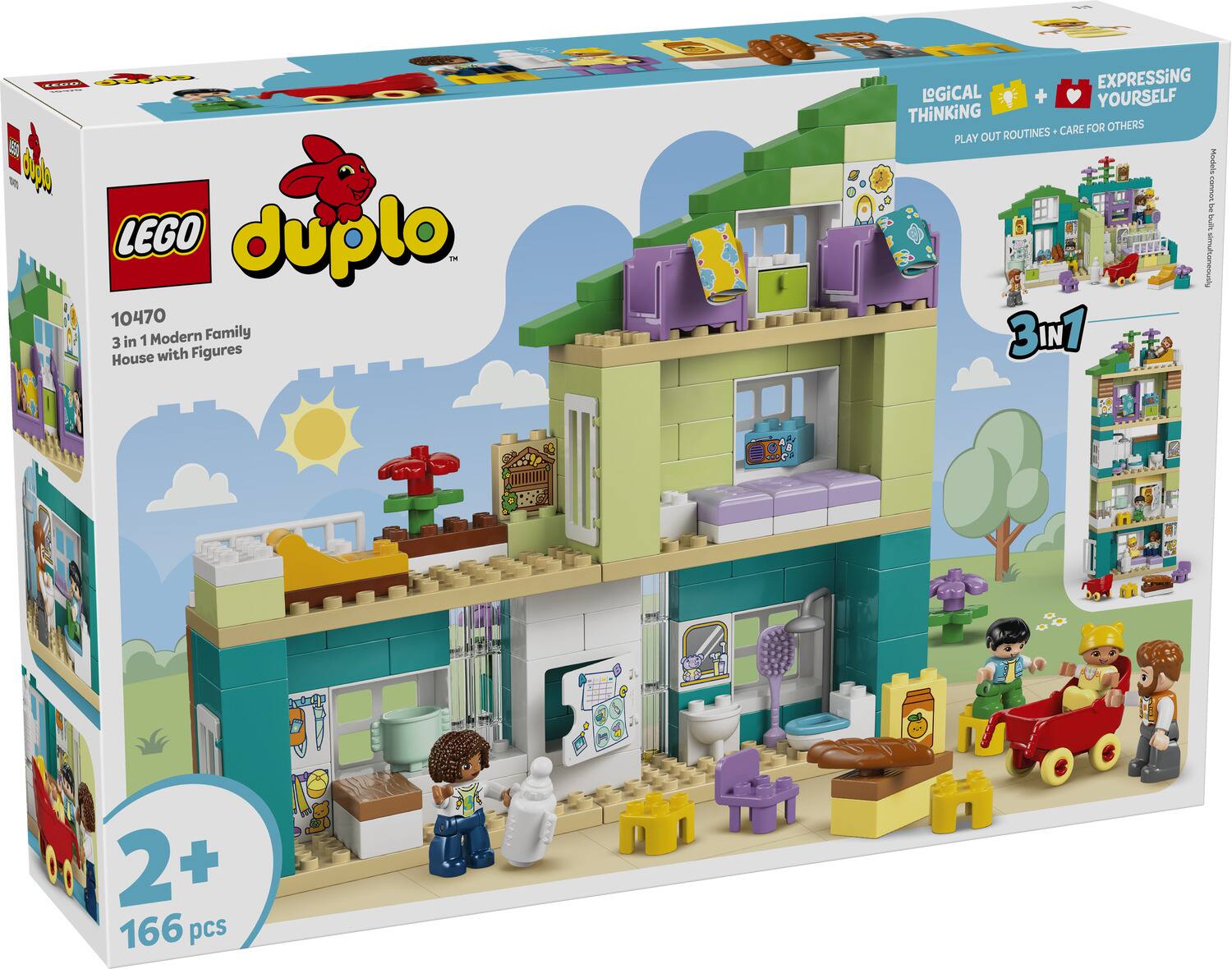 Lego 10470 Duplo Creator 3 In 1 Modern Family House With Figures