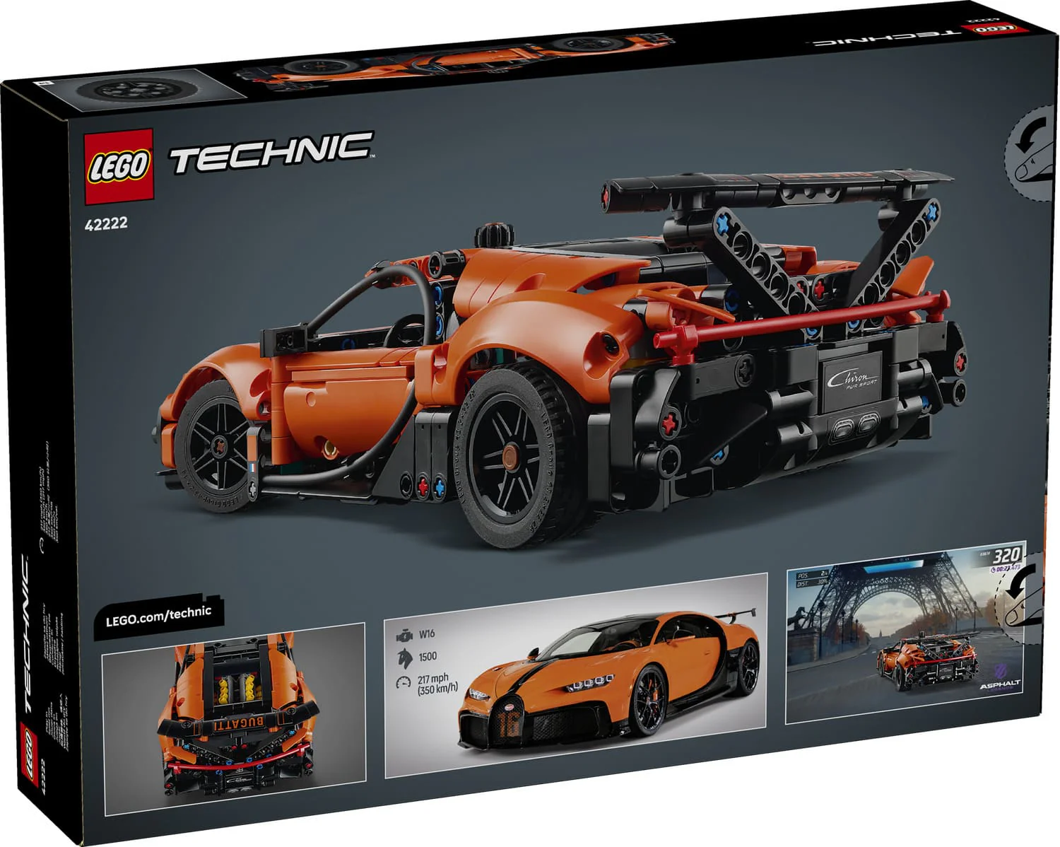 Lego 42222 Technic Bugatti Chiron Pur Sport Hyper Car - Image 4