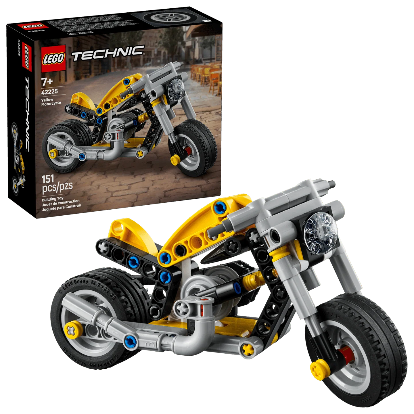 Lego 42225 Technic Yellow Motorcycle