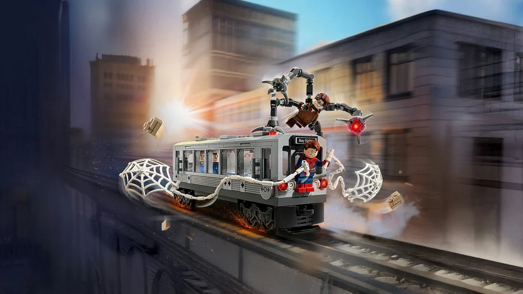 Lego 76321 Spider-Man vs. Doc Ock Subway Train Scene - Image 3