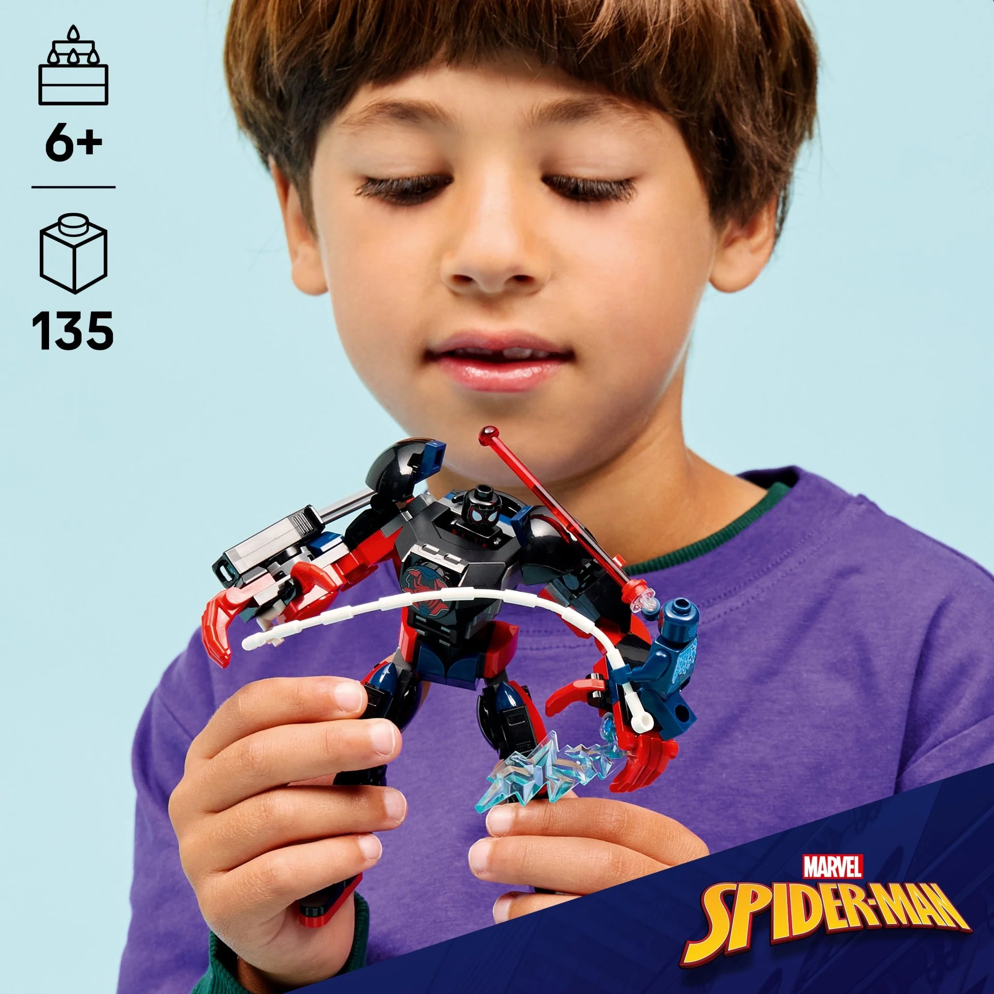 Lego 76337 Miles Morales Mech vs. Spider-Man 2099 - Image 3