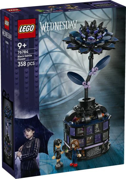 Lego 76784 Wednesday Black Dahlia Flower