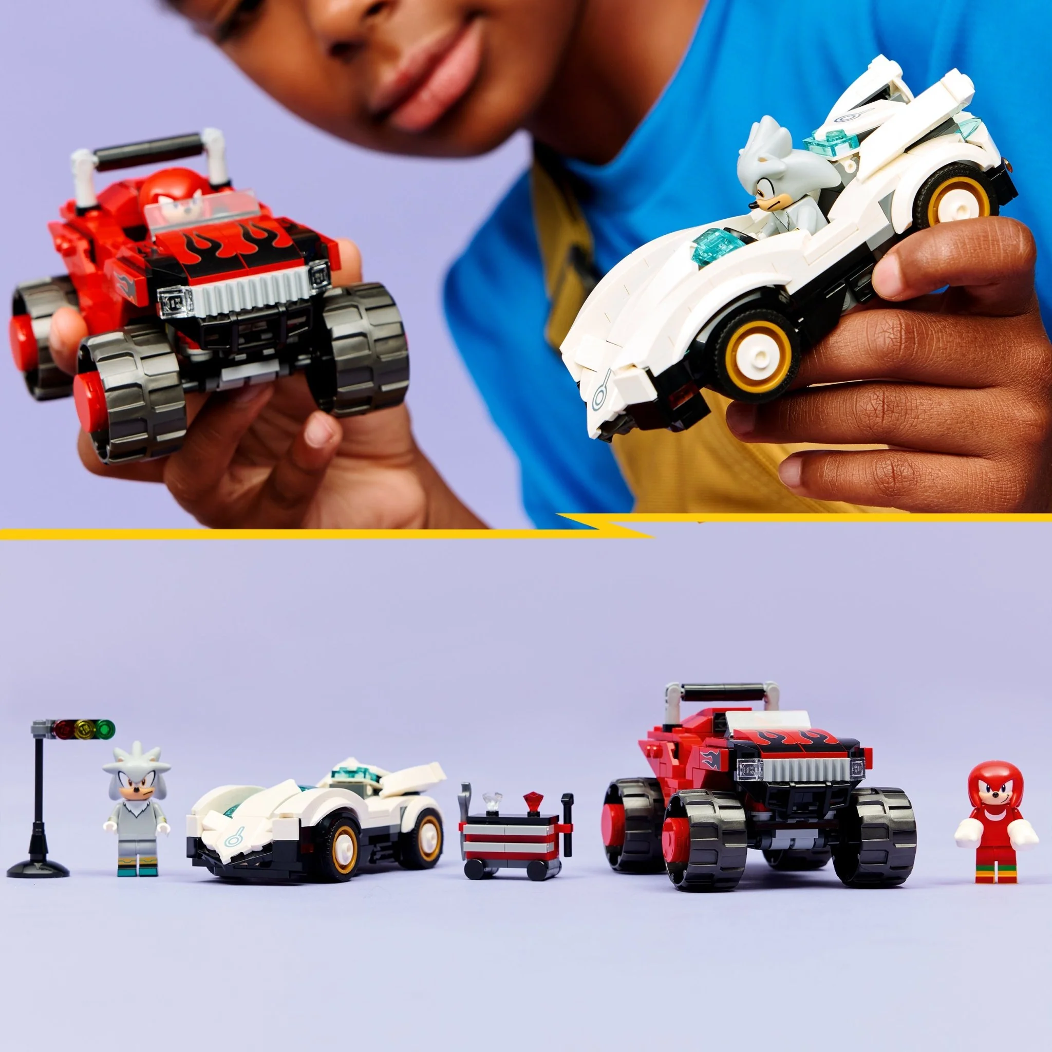 Lego 77118 Silver's Car vs. Knuckles' Monster Truck - Image 2