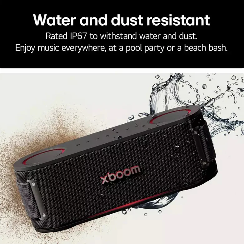 LG XBOOM Bounce Portable Bluetooth Speaker – Black - Image 5