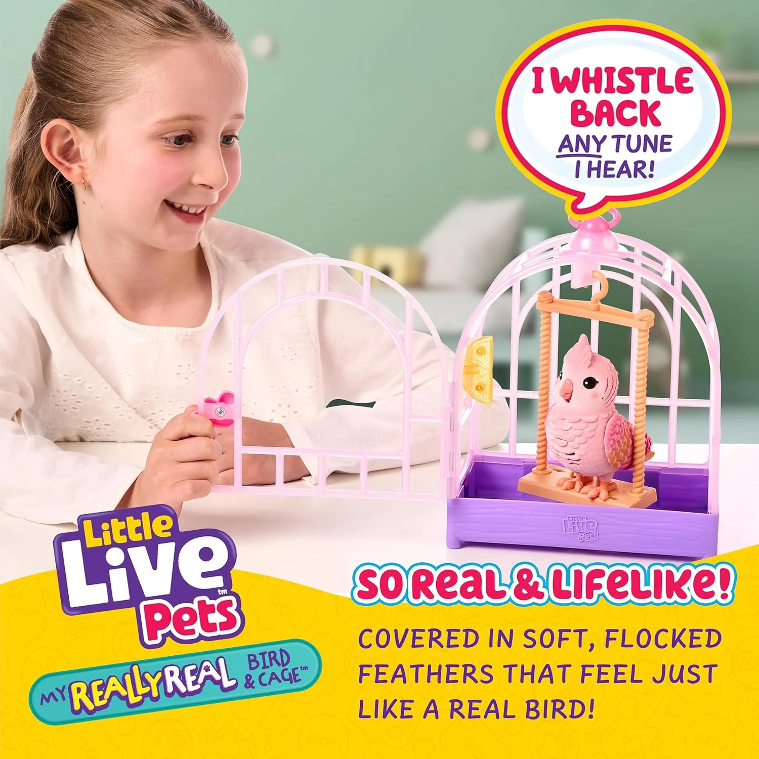 Little Live Pets My Really Real Bird And Cage - Image 3