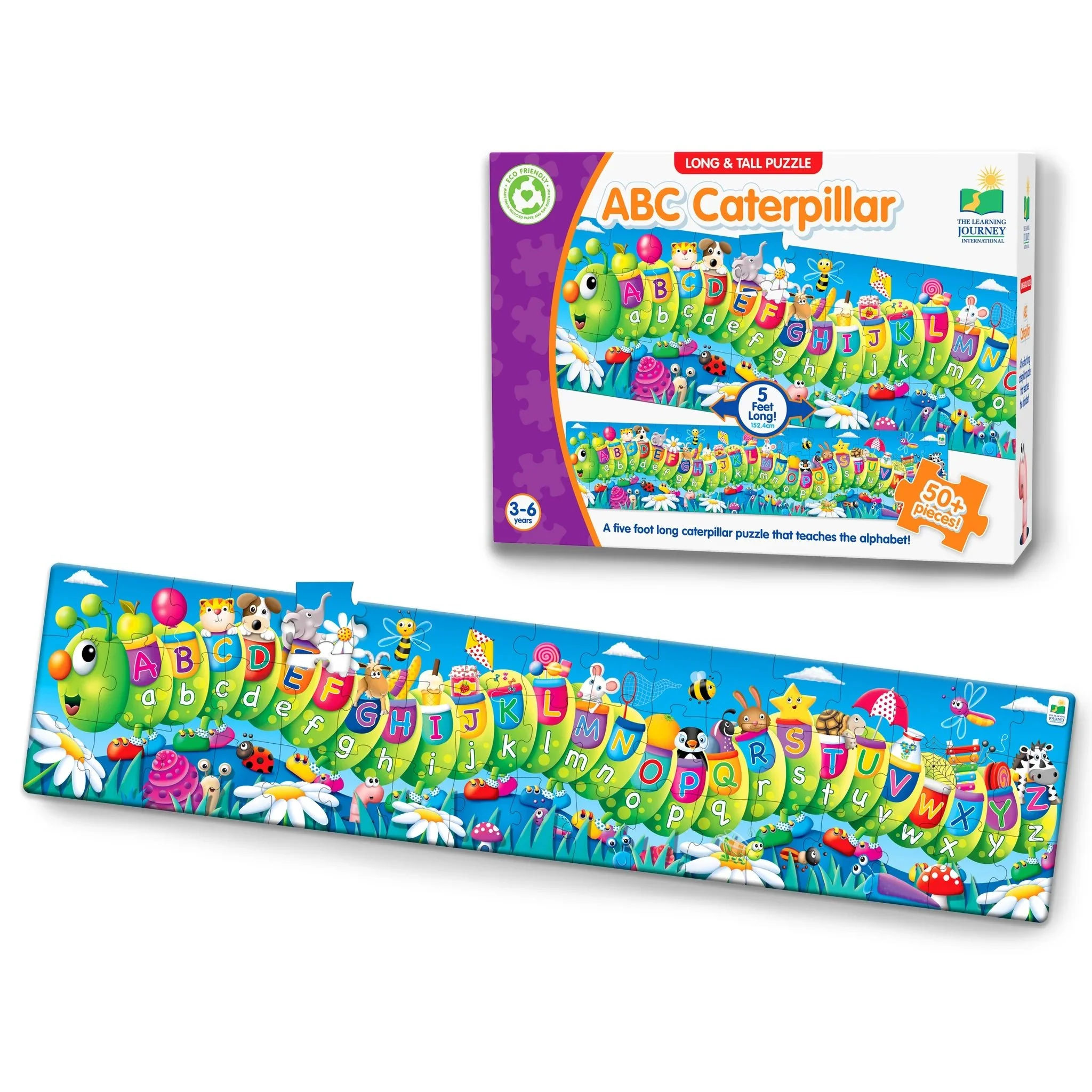 Long & Tall Puzzle - ABC Caterpillar Letters - Image 3