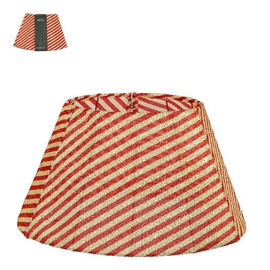 Luxury Foldable Tree Skirt Stripes Red 50 x 30cm