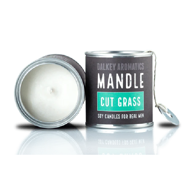 Mandle Candle Tin Large - Cut Grass
