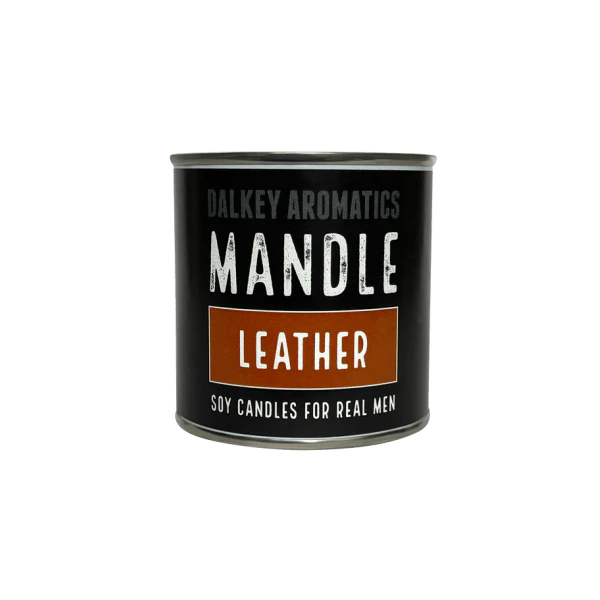 Mandle Candle Tin Large - Leather