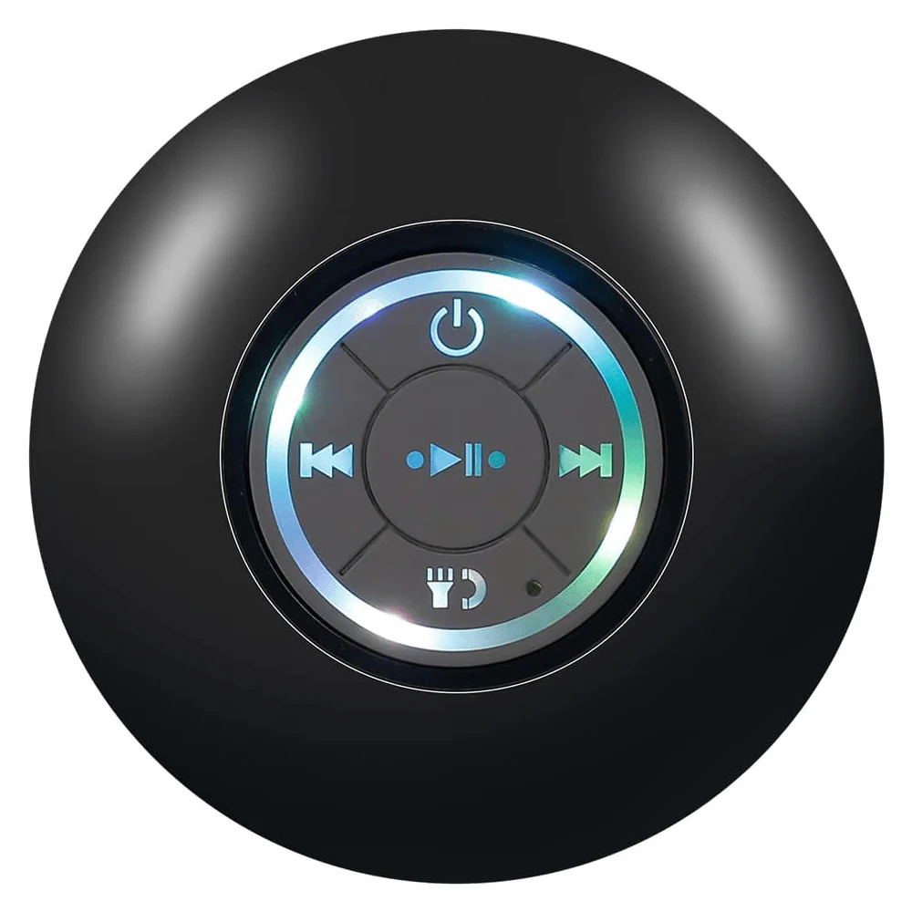 Maxim LED Bluetooth Shower Speaker - Black