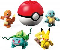 Mega Construx Pokeball 5 Pack - Kanto Partners (4 Core Figs + Ball) - Image 2