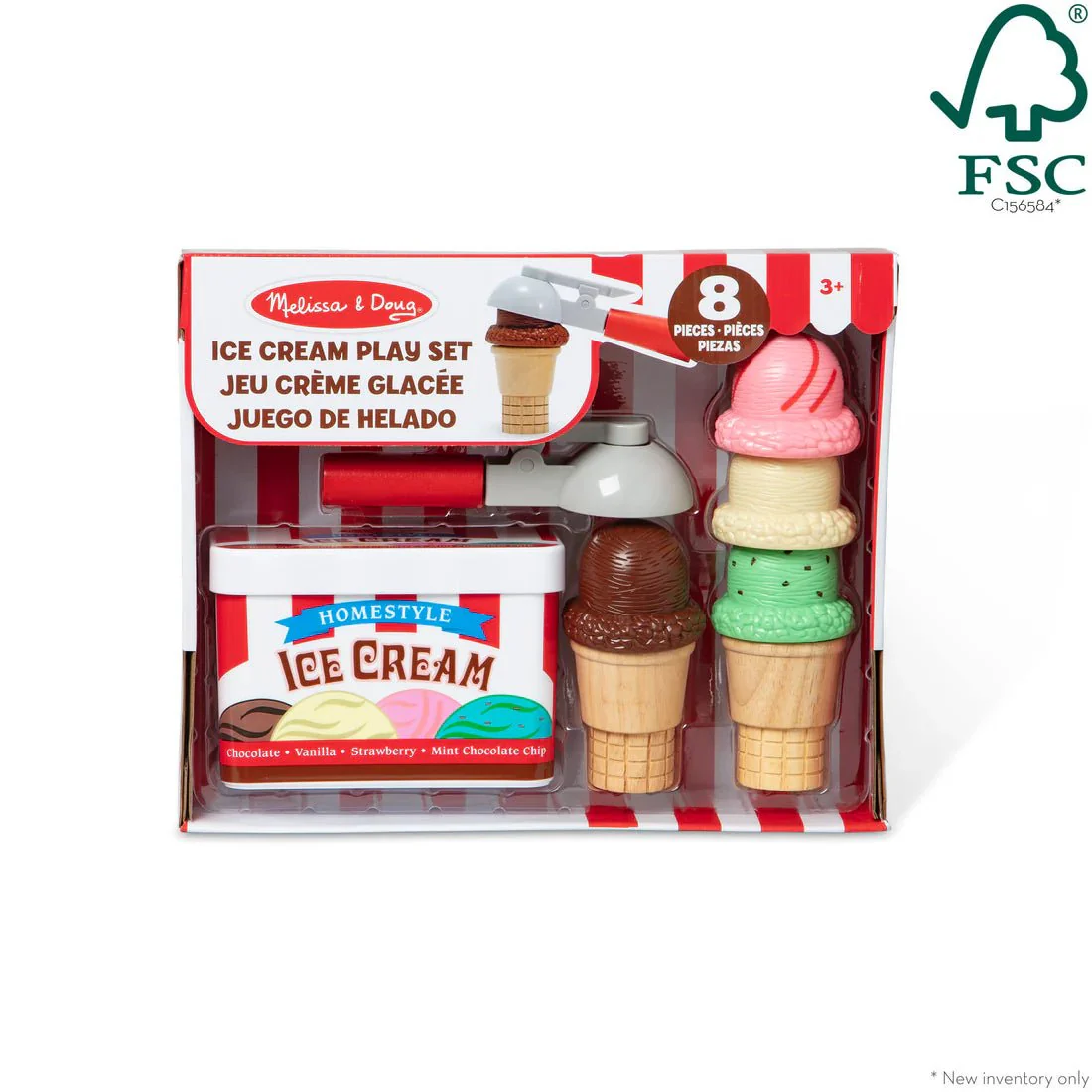 Melissa & Doug Scoop & Stack Ice Cream Cone Play Set