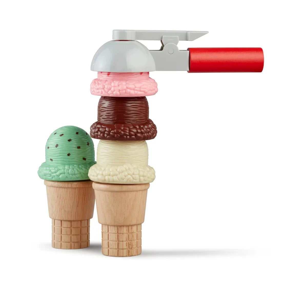 Melissa & Doug Scoop & Stack Ice Cream Cone Play Set - Image 5