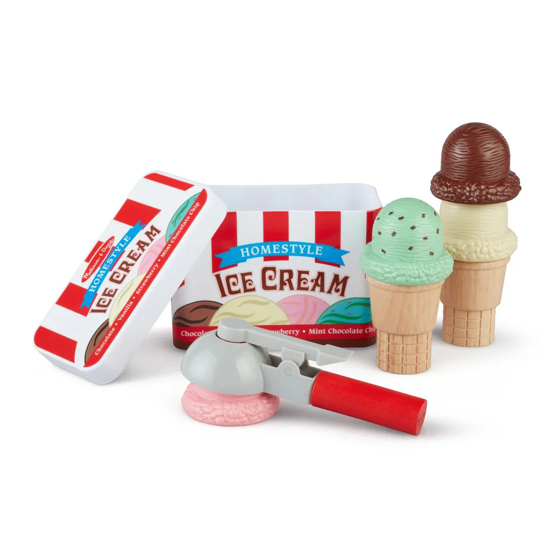 Melissa & Doug Scoop & Stack Ice Cream Cone Play Set - Image 6
