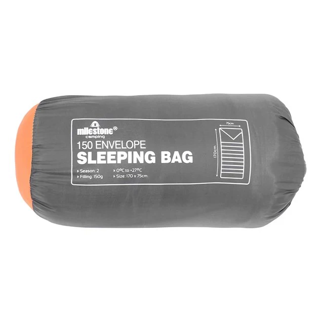 Milestone Envelope Sleeping Bag - Single - 2 Seasons - Image 3