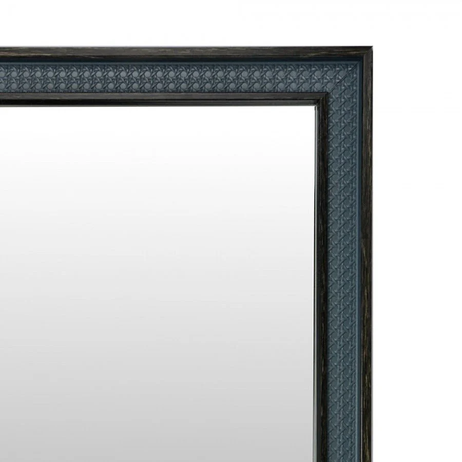 Mirror 36 x 46cm Grey MDF Rectangle - Image 2